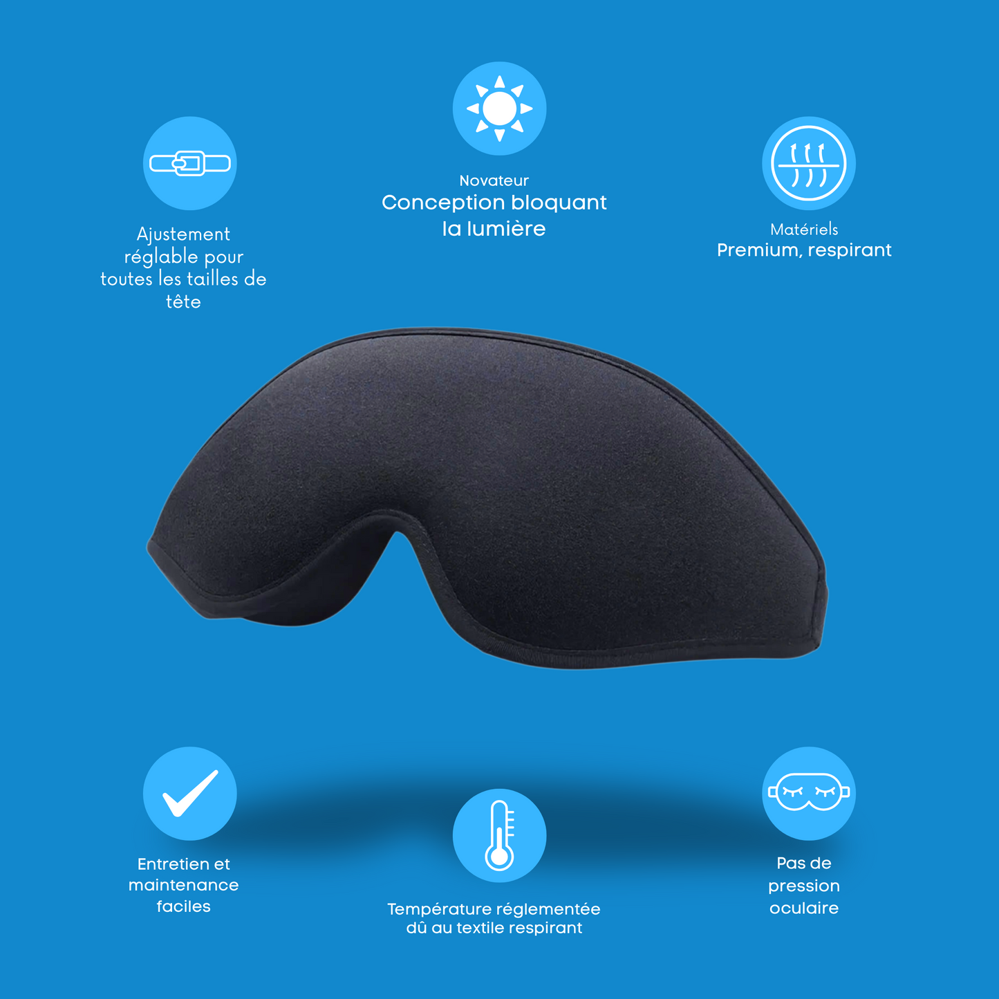 NightForm® Masque de sommeil 3D